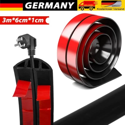 3 m Boden Kabelbrücke Fussboden Kabelkanal Boden Kabelabdeckung Bodenkabelschutz - Bild 1 von 4