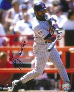 Foto autografiada firmada 8x10 JUNIOR ORTIZ "1991 WS Champs" de los gemelos de Minnesota certificado de autenticidad - Imagen 1 de 1