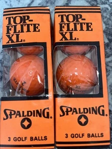 TOP-FLITE SPALDING XL NEW UNOPENED 2 SLEEVES ORANGE GOLF BALLS EXTRA LONG DIS - Picture 1 of 2