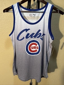 NWT Women's Large MLB Chicago Cubs G III 4Her by Carl Banks Tank Shirt - Picture 1 of 4