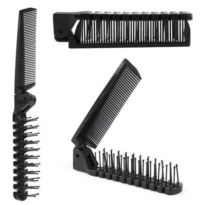 3PCS Folding Hair Brush and Comb, Portable Travel Comb Small Travel Size Brush D - Image 1 of 4