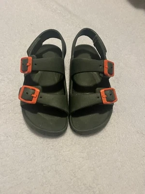 Wonder Nation Toddler Boys Double Buckle Sandal Size 9-10 Gray  - Image 1 of 3