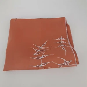 Asian Botanical Silky Dresser/ Table Runner Peach 17x30 Japandi - Picture 1 of 6