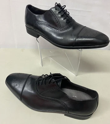 Черный коричневый 1826 Мужская jack кожи Оксфорд шнурует вверх черный платье туфли размер 10 - Изображение 1 из 4