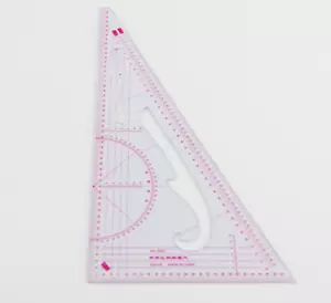 Multi-function Triangular Scale Ruler Measure Dressmaking Tailor Sewing Tool - Picture 1 of 3