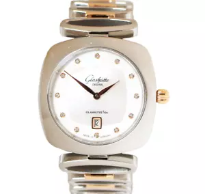 Glashütte Original Pavonina Quarz Damen Armbanduhr Edelstahl 750 Gold Brillanten - Bild 1 von 6