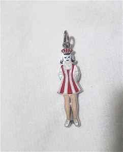 CUTE! Estate 40s-60s ster enam CHARM: Hospital CANDY STRIPER nursing volunteer - Picture 1 of 6