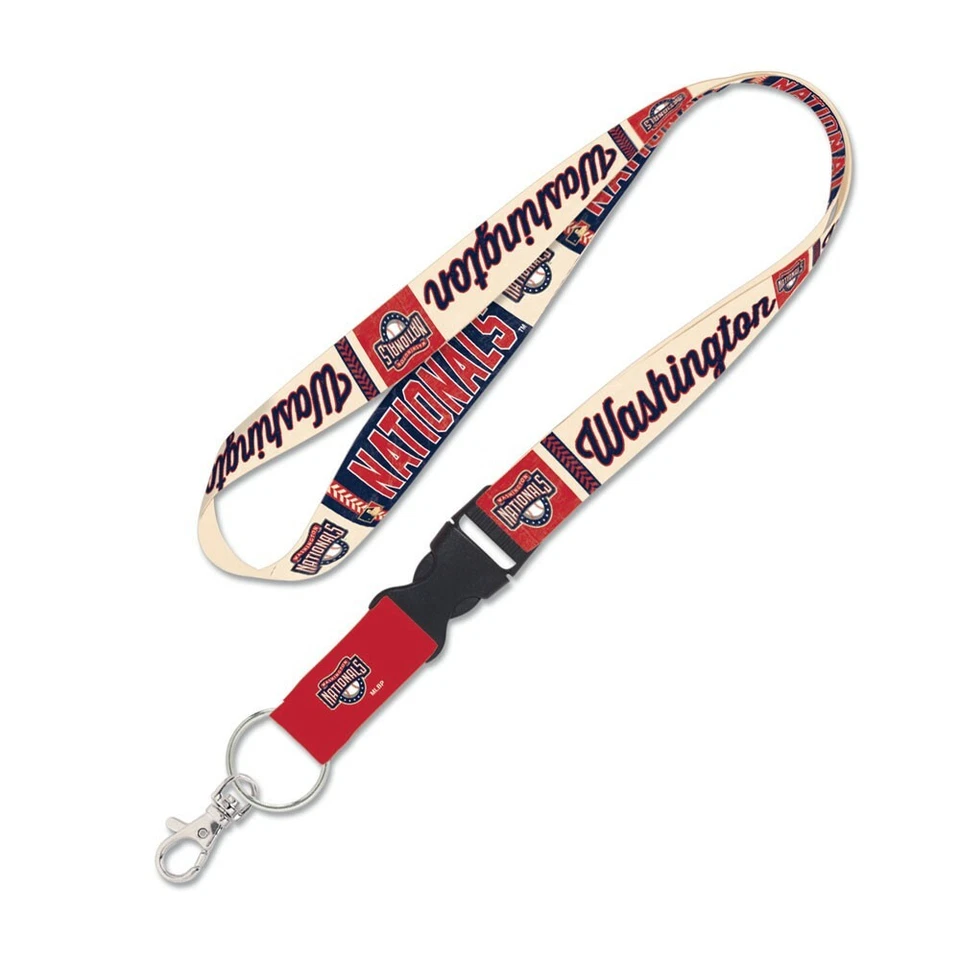 WASHINGTON NATIONALS COOPERSTOWN RETRO LANYARD DETACHABLE BUCKLE NEW WINCRAFT - Image 1 of 1