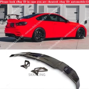 For BMW 14-17 F80 M3 F82 M4  ABS Carbon Fiber Look Rear Trunk Spoiler wing Kits - Picture 1 of 12