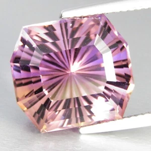 12.34Cts Dazzling Natural Ametrine 14.4x13x10.8mm Precision Cut Loose Gemstone - Picture 1 of 5