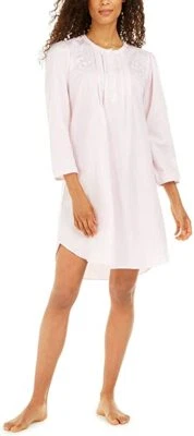 Camisón rosa satinado espalda cepillada Miss Elaine para mujer nuevo con etiquetas talla M Foto 1 de 4