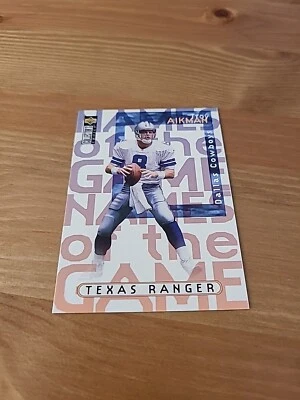 1997 Upper Deck Collector's Choice NFL Card Troy Aikman Texas Ranger Mint #60 $$ - Image 1 of 2