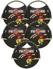 5 Pack Pig Hog Patch Cable "Rasta Stripe" 1/4' To 1/4' 1 Ft Right Angle., Pch1ra