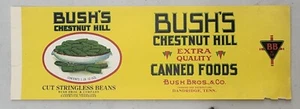 ADVERTISING Label Can Dandridge Tennessee Bush Stringless Beans 1lb 12 oz - Picture 1 of 1