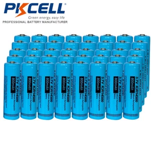 100Pcs AA Batteries ICR14500 800mAh 3.7V Li-ion Rechargeable Battery Button Top - Picture 1 of 3