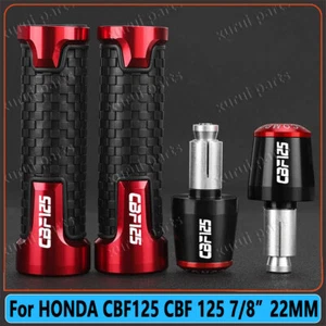 NEW For HONDA CBF125 CBF 125 7/8" 22mm CNC Motorcycle Handlebar Grips End Caps - Picture 1 of 36