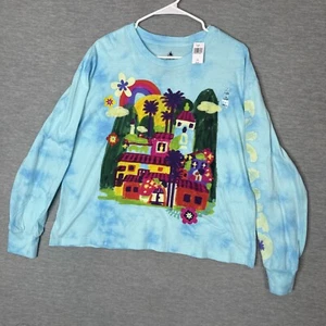 Disney Parks Encanto Magical House Tie-Dye Long Sleeve T-Shirt for Adults Sz L - Picture 1 of 7