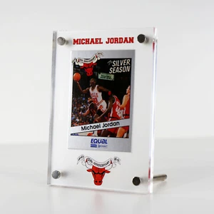 Michael Jordan Bulls 25th Trading Card Display Stand *Trading Card Not Included - Picture 1 of 7