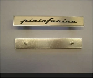 Fiat - Dino Spider / 130 Coupé - Plakette Pininfarina con Perni - Plate with Pins - Bild 1 von 1
