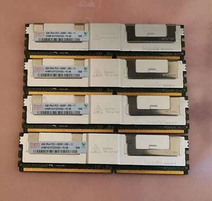 Hynix 16 GB (4x 4 GB) HYMP151F72CP4D3-Y5 AB PC2-5300 DDR2 SDRAM FBDIMM ECC 1.8V - Bild 1 von 3