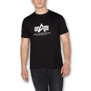Alpha Herren Basic T-Shirt schwarz black NEU - Bild 1 von 24