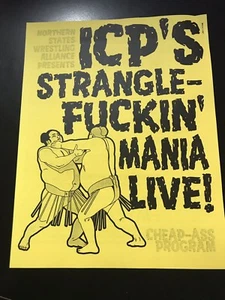 INSANE CLOWN POSSE STRANGLE-MANIA LIVE! Cheap-Ass Program - Wrestling ICP Myzery - Picture 1 of 8