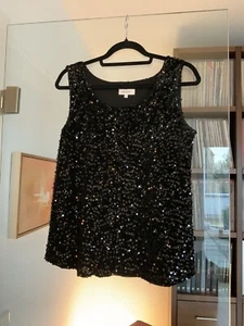 Pailletten-Top, Darling Harbour, Breuninger, Größe 36, Schwarz, Neu - Bild 1 von 7