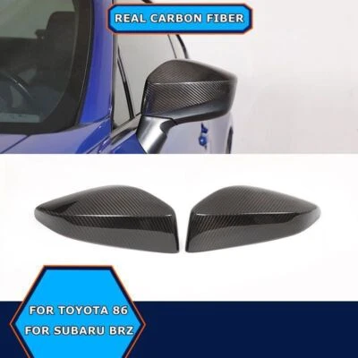 Cubierta de embellecedor de espejo retrovisor de fibra de carbono para Toyota 86 para Subaru BRZ 2012-2021 Foto 1 de 4