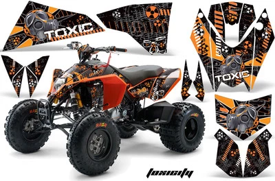 ATV Decal Graphics Stickers For KTM 450/505/525 XC 2008-2010 TOXIC ORG - Image 1 of 2