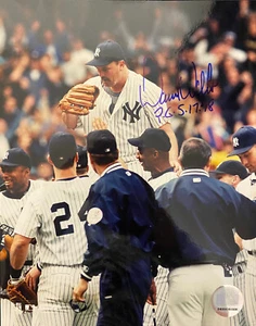 David Wells Signed 8x10 Photo PERFECT GAME " PG 5.17.98" Ins COA - Picture 1 of 1