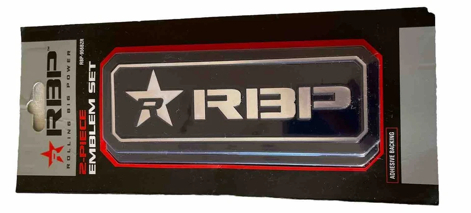 Lot of (3) RBP 956BZR Rolling Big Power Aluminum Decorative 2 Pc Car Emblem Each - Image 1 of 1
