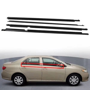 Cinturón de sellado de moldura de ventana negro para Toyota Corolla 2009-2012 - Imagen 1 de 9