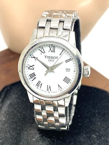 Tissot Damenuhr Swiss Quarz weißes Ziffernblatt 28mm silber Stahl T1292101101300 - Bild 1 von 13