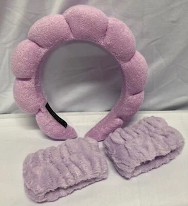 SPA Headband & Wristbands for Washing Face, Terry, Handmade - 2024 Vira - NEW! - Photo 1/4