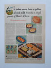 1935 Kraft Cheeses Spreads Souffle Shirred Eggs Sandwich Vtg Magazine Print Ad