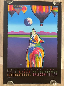 Vintage 2001 Albuquerque International Balloon Fiesta #’d/Signed Poster. 24/1250 - Picture 1 of 11