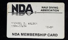 Nda Naui Diving Association membership card ~ exp 1984 ~ our cb739
