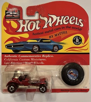 Hot Wheels Red Baron 25 Aniversario Edición Coleccionista 1992-Rojo-Sin abrir y NUEVO Foto 1 de 4