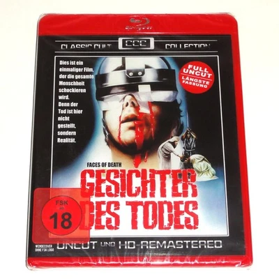 Blu-Ray Gesichter des Todes Uncut FSK18 Kult Horror Doku - Bild 1 von 2