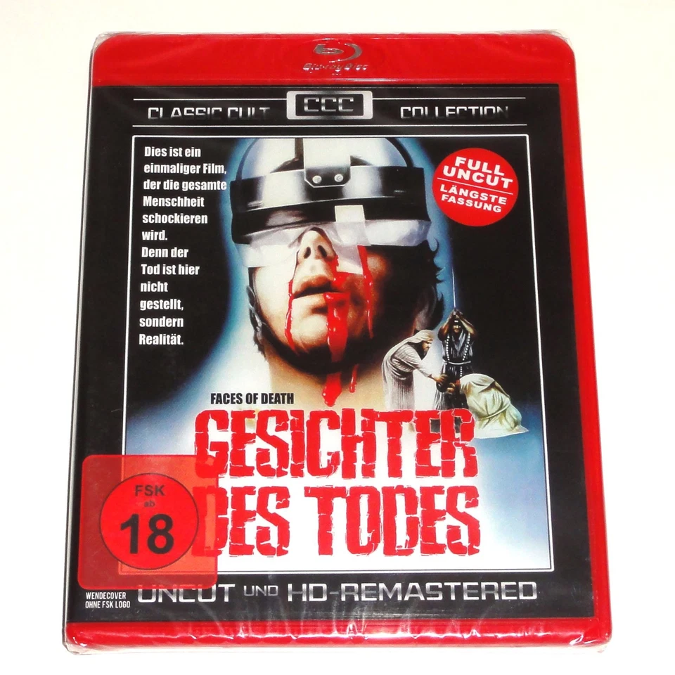 Blu-Ray Gesichter des Todes Uncut FSK18 Kult Horror Doku - Bild 1 von 2