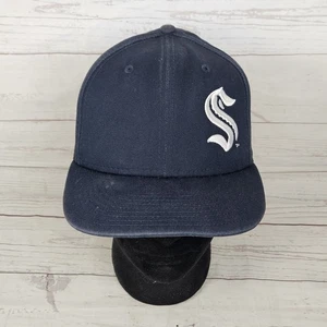 Seattle Kraken NHL New Era 9Fifty Snapback Hat Cap Blue Embroidered Logo Navy - Picture 1 of 7