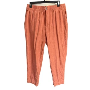 Marine Layer Elle Midweight Pull On Pant Women's Large  Orange Beach Coastal - Picture 1 of 10