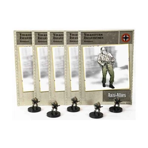 WOTC Axis & Allies Reserves Volkssturm Infantrymen (C) x5 NM - Picture 1 of 1