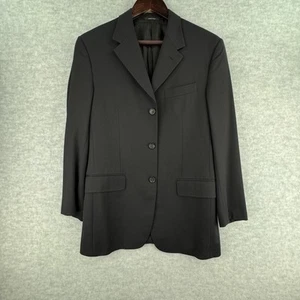 Giacca sportiva blazer Prada uomo lana 3 bottoni 40R nero NOTA lunghezza manica 23" - Foto 1 di 10
