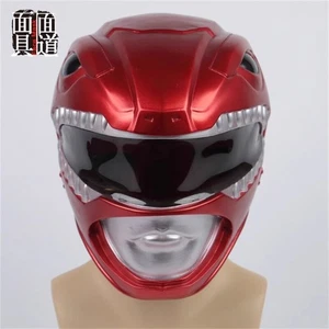 Power Rangers Mighty Morphin Jason Lee Scott PVC Helmet Cosplay Full Mask Hallow - Picture 1 of 8