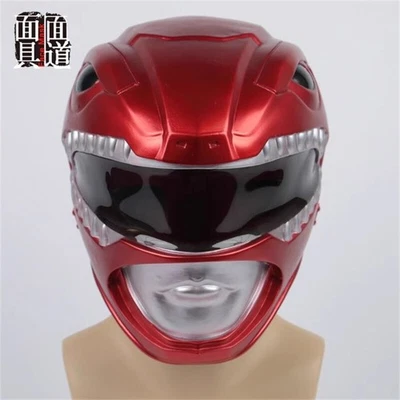 Power Rangers Mighty Morphin Jason Lee Scott PVC Helmet Cosplay Full Mask Hallow - Image 1 of 4