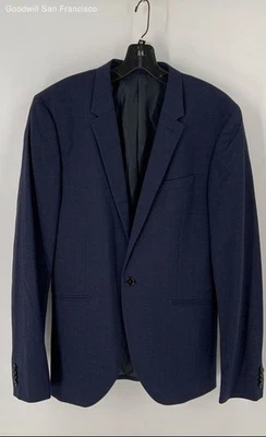 H&M Blue Long Sleeve Super Skinny Fit One-Button Classic Mens Blazer Size 42L - Image 1 of 4