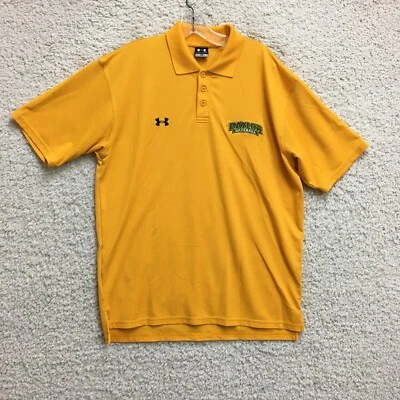 Baylor Bears Polo Under Armour Polo Shirt Medium Adult Yellow Baseball Mens M - Image 1 of 4