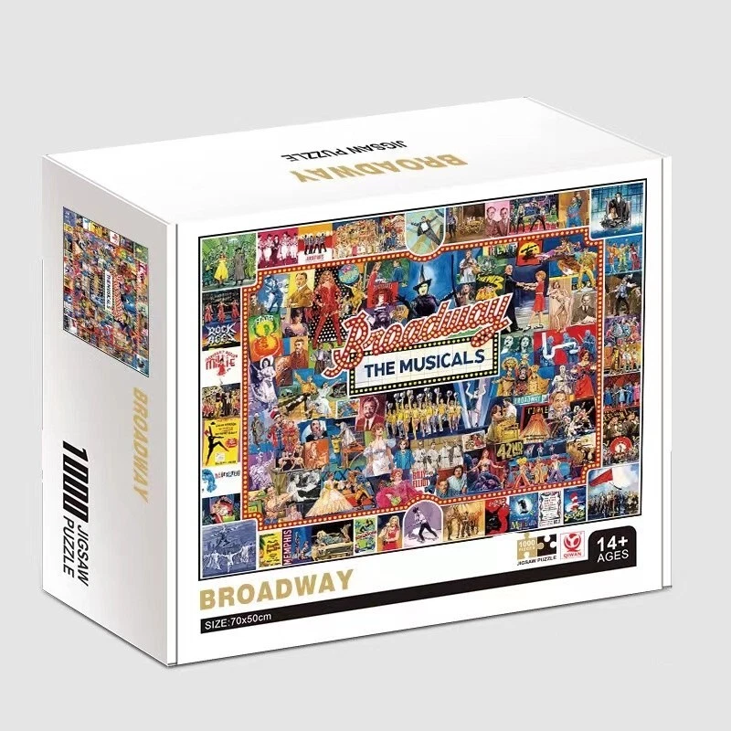 Jigsaw Puzzle 1000 Pieces for Adults Learning Educational Toy Broadway - Image 1 of 1