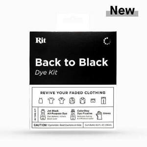 Rit Dye - Back To Black Dye Kit - Fabric Dye - Revive Your Faded Clothing
